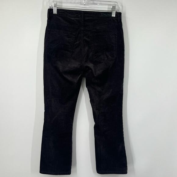 AG Adriano Goldschmied The Jodi Crop Lace Up Slim Flare Pants Velour - Picture 5 of 7